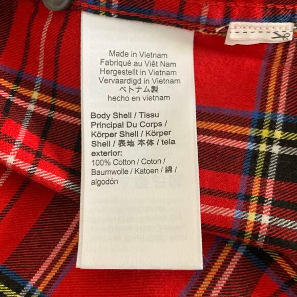 J. Crew Classic-fit Flannel Button Down in Good Tidings Plaid Size 6 - Picture 10 of 10